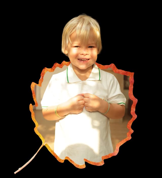 Our Mission — nature-led learning Boy standing at Forest Oasis Nursery